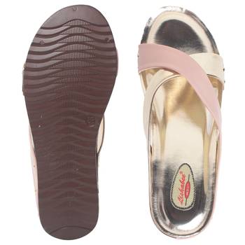 Women Peach Synthetic Sandal 5