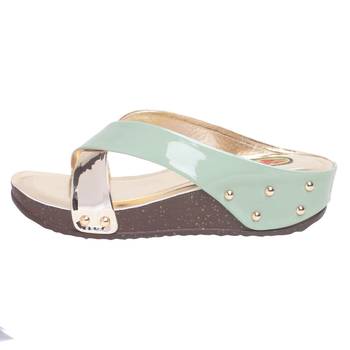 Women Green Synthetic Sandal 3