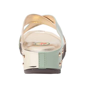 Women Green Synthetic Sandal 4