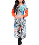 Digital Printed Multi Colour Georgette Kurti