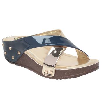 Women Blue Synthetic Sandal 1