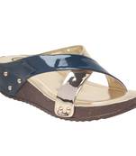 Women Blue Synthetic Sandal