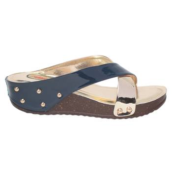 Women Blue Synthetic Sandal 2