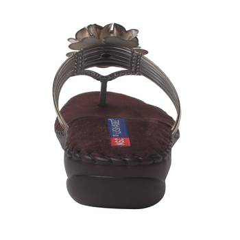Women Copper Synthetic Sandal 4