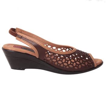 women Synthetic Brown Sandals 2