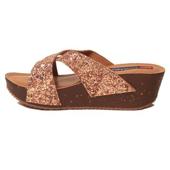 women Synthetic Pink Wedges 3