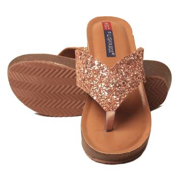 women Synthetic Pink Sandals 5