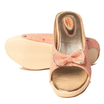 women Synthetic Pink Sandals 5