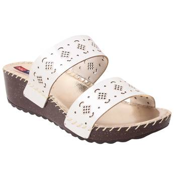 women Black Synthetic leather Wedges 1