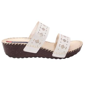 women Black Synthetic leather Wedges 2