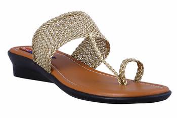 stylish fancy Gold Heel Sandals For women 1