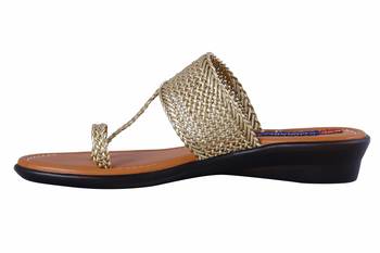 stylish fancy Gold Heel Sandals For women 3