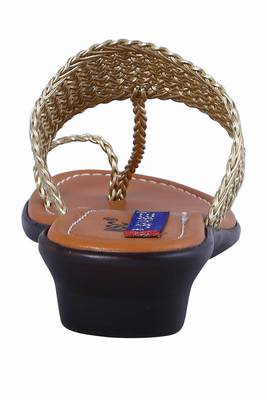 stylish fancy Gold Heel Sandals For women 4