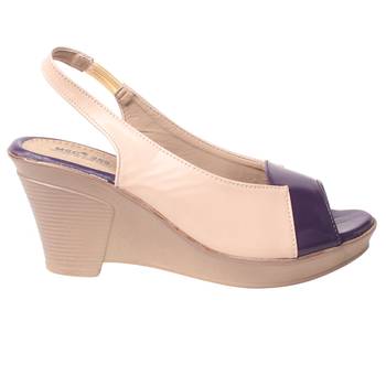 women's Purple Synthetic leather Wedges 2