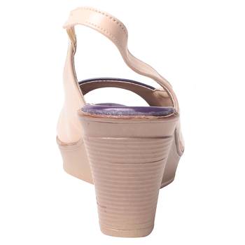 women's Purple Synthetic leather Wedges 3