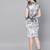 Grey Velvet Bodycon Dress