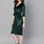 Emerald Green Velvet Wrap Bodycon Dress