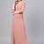 Pink Round Neck Maxi Dress