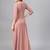 Pink Round Neck Maxi Dress