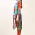 Multi Colour Georgette Round Neck Kurti