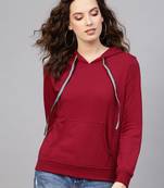 Maroon Kangaroo Pocket Hoodie