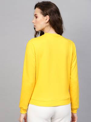 Yellow Floral Patch Sweatshirt 3
