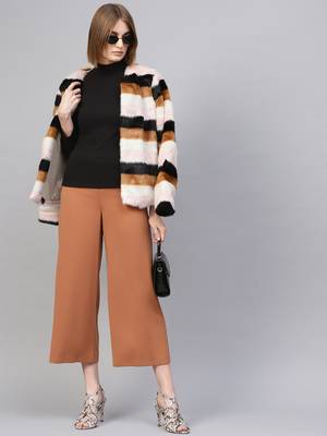 Black High Neck Rib Top 4