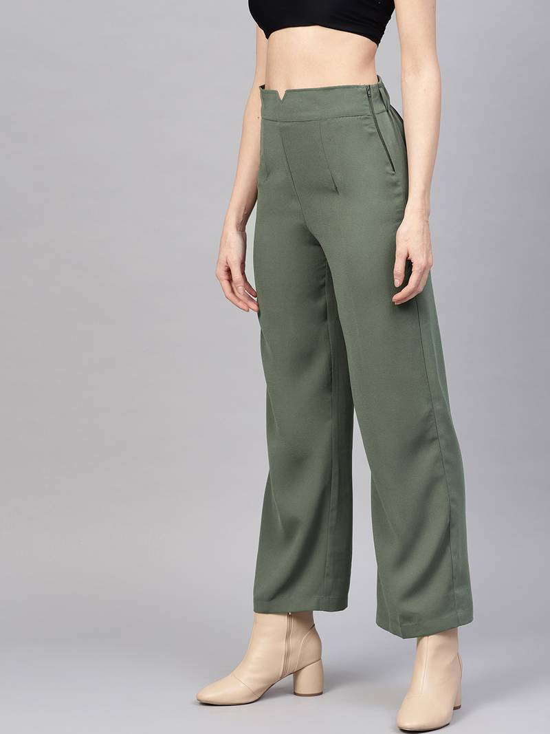 Olive Side Zipper Pant SASSAFRAS 3155969
