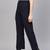 Navy Side Zipper Pant