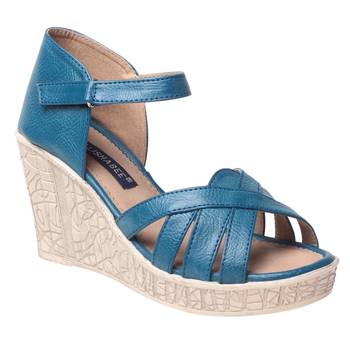 women's Blue  Wedges 1