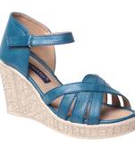 women's Blue  Wedges