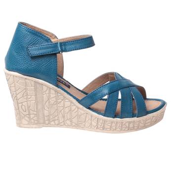women's Blue  Wedges 2