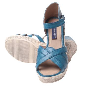 women's Blue  Wedges 5