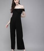 Black Off Shoulder Jumpsuit