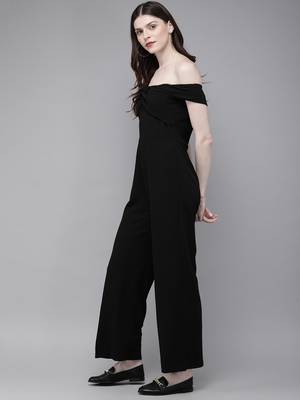 Black Off Shoulder Jumpsuit 2