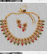 multicolor Emerald Necklace Set