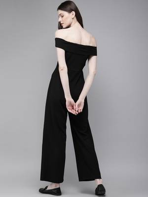Black Off Shoulder Jumpsuit 3