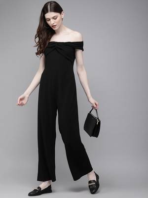 Black Off Shoulder Jumpsuit 4
