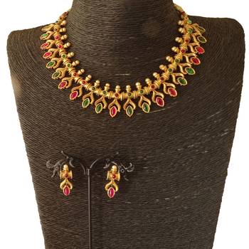 multicolor Emerald Necklace Set 2