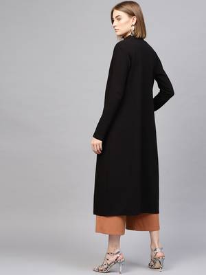 Black Rib Longline Shrug 3