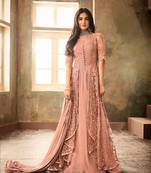 Orange embroidered santoon salwar