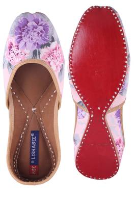 Women Multi Leather  slip on jutis 5