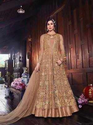 Chiku embroidered tussar silk salwar 1
