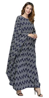 Beach Wear Bat Wing Style Printed Kaftan For Women 1