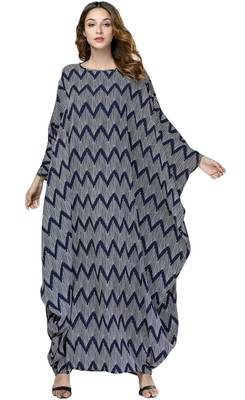 Beach Wear Bat Wing Style Printed Kaftan For Women 2
