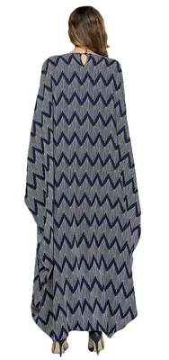 Beach Wear Bat Wing Style Printed Kaftan For Women 5