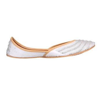 silver  slip on  Juti for Women 2