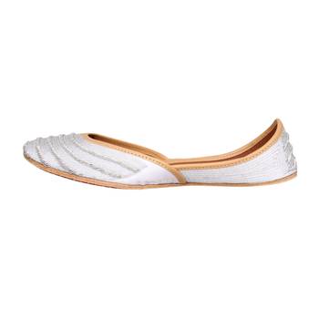 silver  slip on  Juti for Women 3