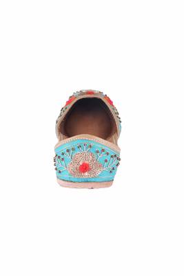 Women blue  slip on jutis 4