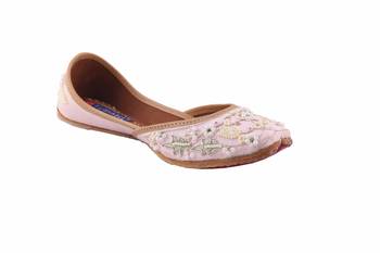 Women pink  slip on jutis 1